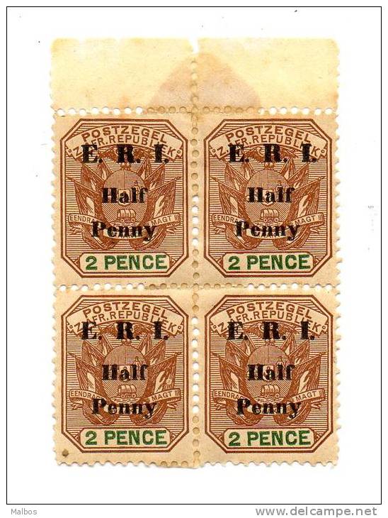 SOUTH AFRICA Transvaal  1901  (*) S&G# 243 - Gum & Hinge - Variety No Listed "dot In Flag" "tâche Sur Drapeau" - Transvaal (1870-1909)