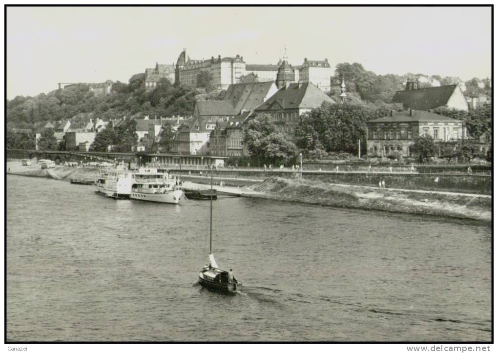 AK Pirna, Weiße Flotte, Gelaufen 1971 - Pirna