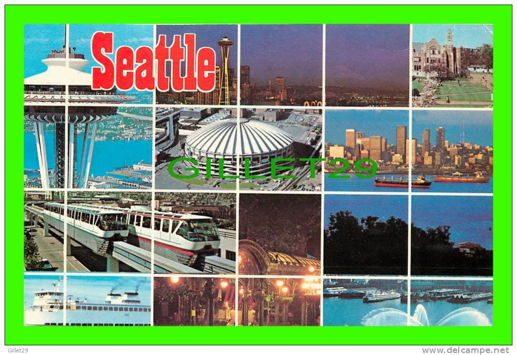 SEATTLE, WA - MULTIVIEWS - TRAVEL IN 1965 - - Seattle