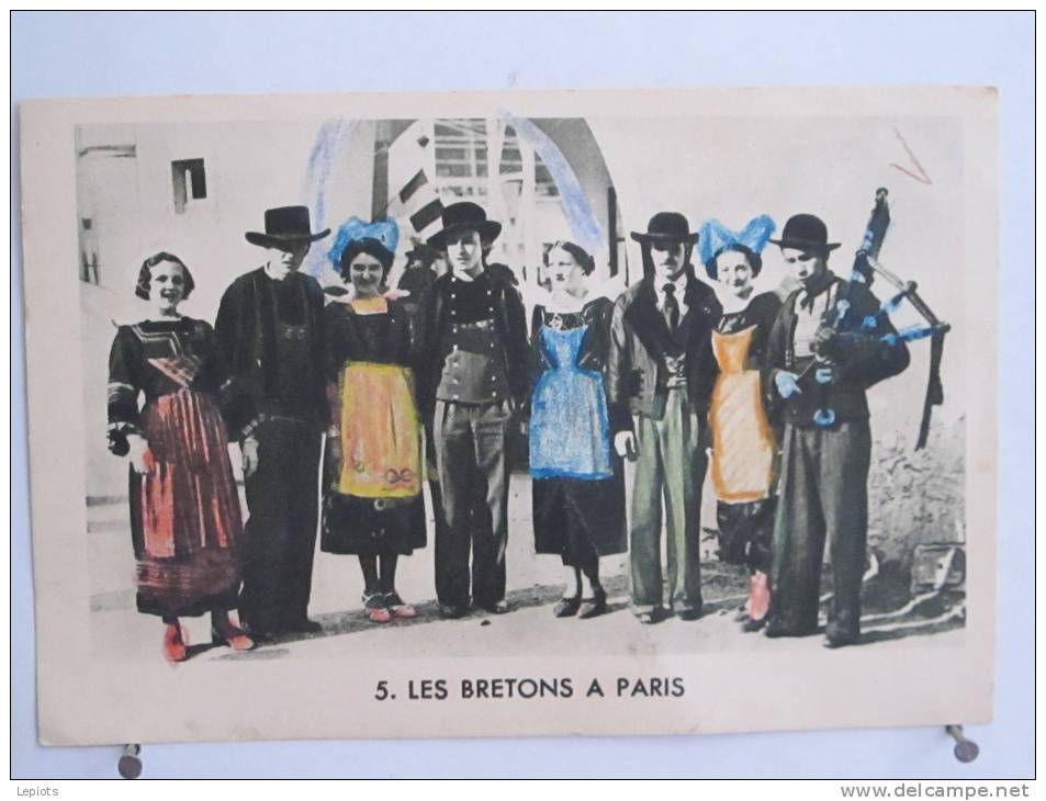 Les Bretons à Paris - Souvenir De L' Exposition Arts Et Techniques 1937 - Le Parc Des Attractions - Pub KREMA - Autres & Non Classés
