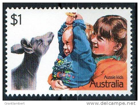 Australia 1987 Aussie Kids- $1 Children With Kangaroo MNH - Mint Stamps