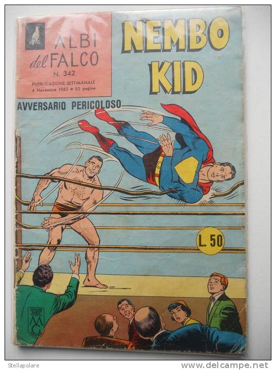 NEMBO KID - 342 - AVVERSARIO PERICOLOSO - 1962 ORIGINALE -CON LE FIGURINE - Classici 1930/50