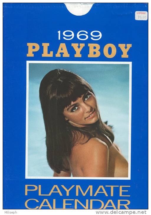 Calendrier PARTIEL , Voir Scan Pour Détails Complets  " PLAY BOY " 1969 - Playmate Calendar      (2199) - Grand Format : 1961-70