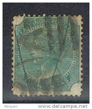Lote 4 Sellos INDIA Inglesa, Yvert Num 27, 33, 37, 47 º - 1882-1901 Empire