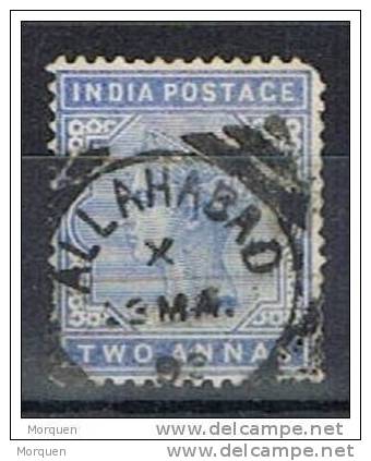 Lote 4 Sellos INDIA Inglesa, Yvert Num 27, 33, 37, 47 º - 1882-1901 Empire