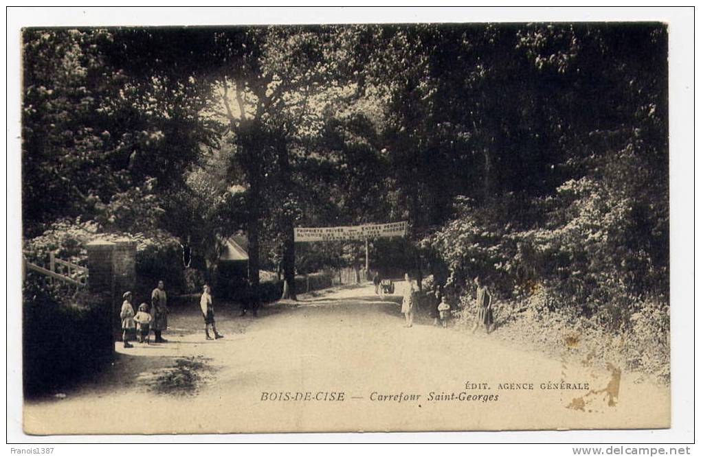 Ref 181 - BOIS-de-CISE - Carrefour Saint-Georges (carte Animée) - Bois-de-Cise