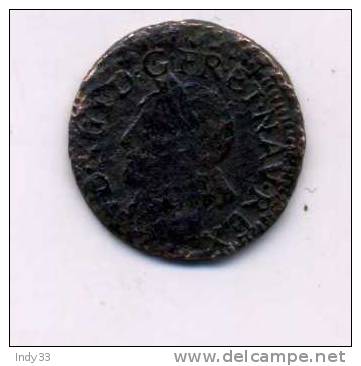 - FRANCE . LOUIS XIII  . DOUBLE TOURNOIS  1642 . - 1610-1643 Luis XIII El Justo