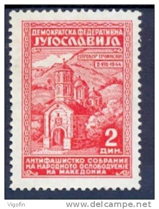 YU 1945-458 MAKEDONIEN YUGOSLAVIA, 1 X 1v, MNH - Ongebruikt