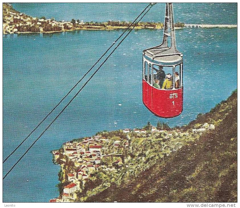 SERPIANO Schwebebahn Seilbahn Kurhaus Lago Di Lugano Melide Bissone 2 Cartoline - Bissone