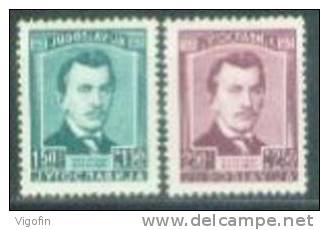 YU 1946-505-6 100A°SVETOZAR MARKOVICH, YUGOSLAVIA, 1 X 2V, MNH - Unused Stamps