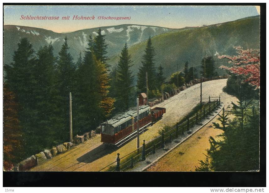 Haut Rhin Schluchtstrasse Mit Hohneck Hochvogesen Tram Train Hartmann 1923 - Autres & Non Classés