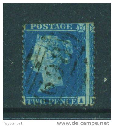 GREAT BRITAIN  -  1854  Two Pence Blue  Used  (Faults As Scan) - Used Stamps