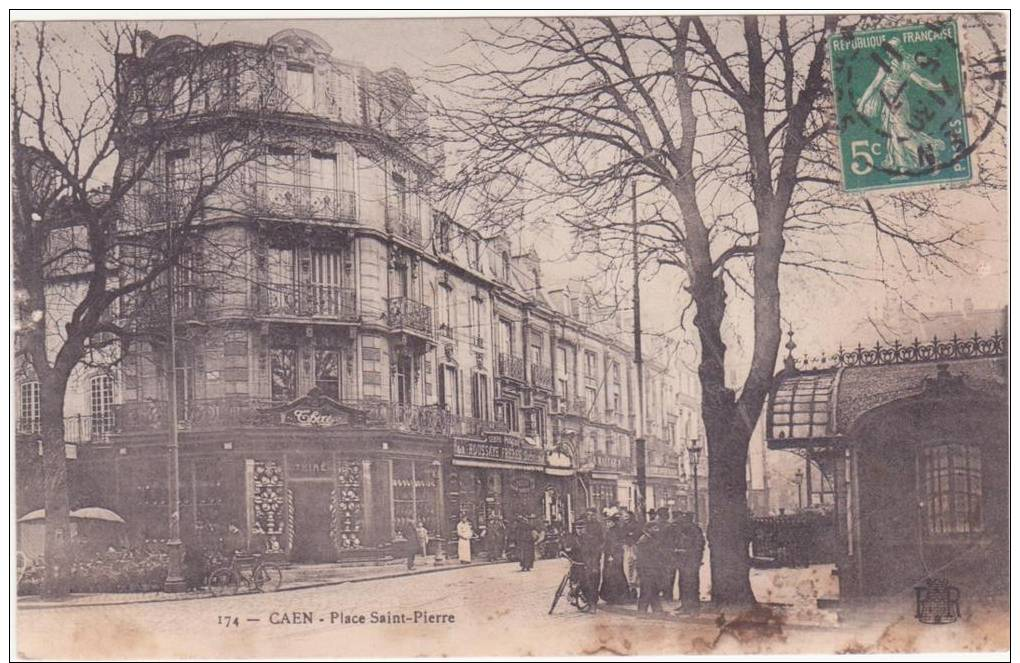 CPA  - 174.  CAEN  - Place Saint-Pierre - Caen