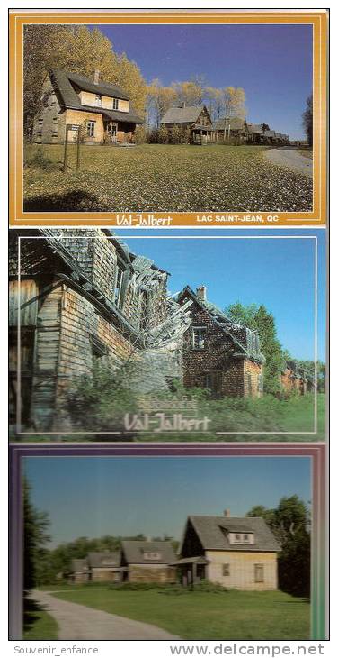 Carnet 9 CP Val Jalbert  Lac Saint Jean Saguenay Quebec Canada Village Historique - Saguenay