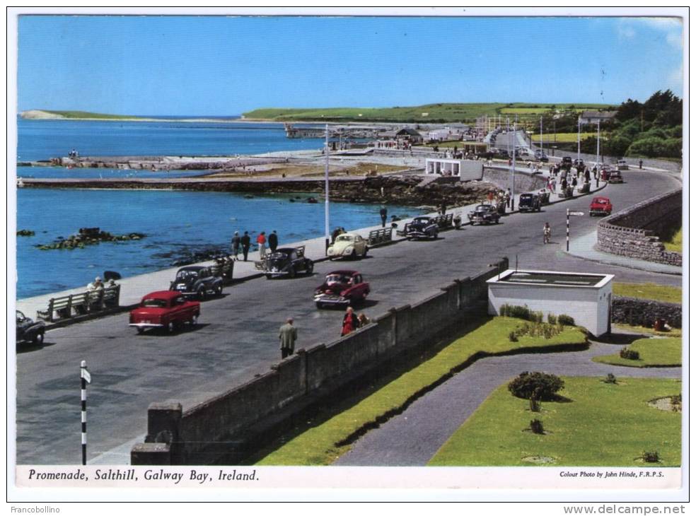 IRELAND/PROMENADE, SALTHILL, GALWAY BAY (PUBL.JOHN HINDE) / OLD CARS/VW KAFER-COCCINELLE-BEETLE - Galway