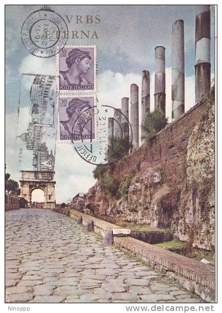 Italy  1962  Maximum Card - Cartes-Maximum (CM)