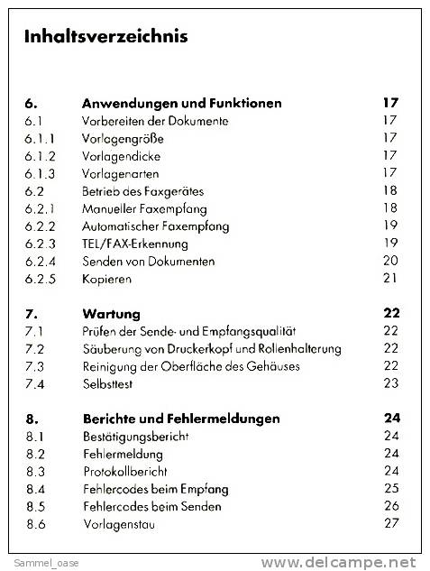 Bedienungsanleitung  Für Alcatel SEL "Private Fax" - Herstelhandleidingen