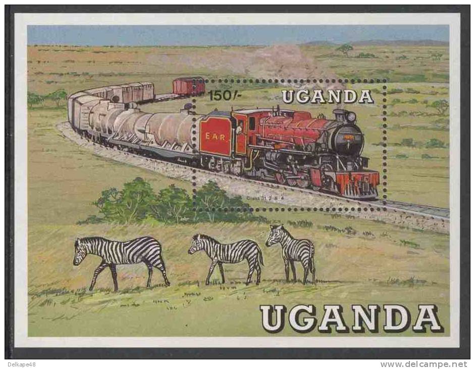 Uganda 1988 B77 - Mi 577 ** Class 31 2-8-4 Steam Locomotive / Dampflokomotive Class 31 2-8-4 - Treinen