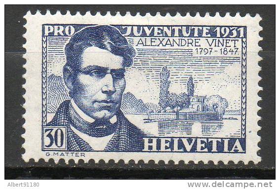 SUISSE  30+10c Bleu Violet 1931 N°253 - Unused Stamps