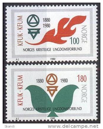 NORWEGEN 1980 MI-NR. 809/10 ** MNH (99) - Ungebraucht