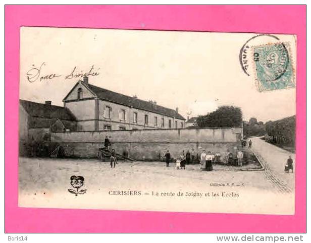 49-  500626 -     CERISIERS   -   Route De Joigny Et Les écoles - Cerisiers
