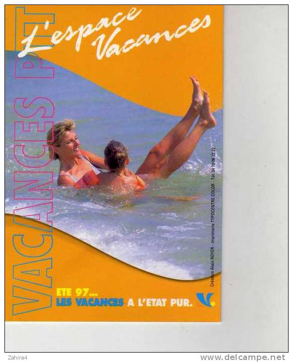 Vacances PTT -  - 97 - L'espace Vacances - Création Alain.Royer - Formato Piccolo : 1991-00