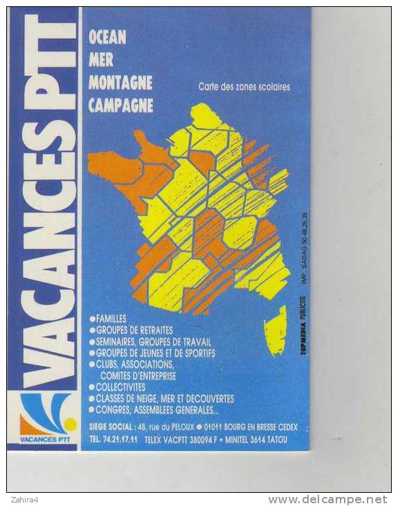 Vacances PTT -  - 91 - La Vie Passion à Chaque Instant - - Formato Piccolo : 1991-00