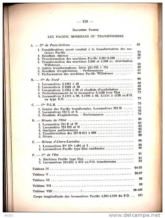 Les Locomotives à Vapeur à Grande Vitesse Et à Grande Puissance Type "Pacific" Lucien M VILAIN  Ref E - Railway & Tramway