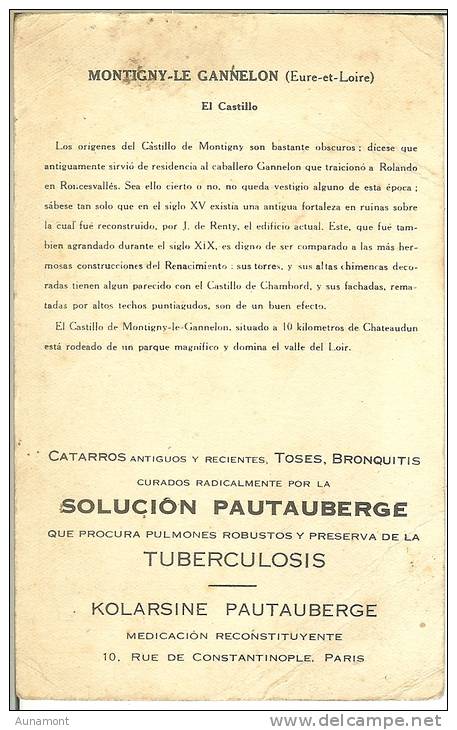 ESPAÑA--2 TARJETAS--SOLUCION PAUTAUBERGE-- MEDICACION TUBERCULOSIS--PARIS - Histoire