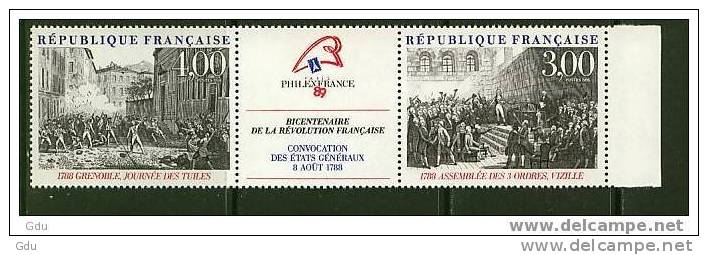 France - Bicentenaire Révolution Française - Interpanneau   Mnh*** > - French Revolution