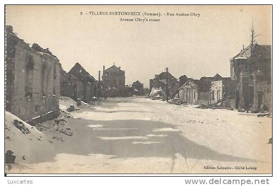 8. VILLERS BRETONNEUX. RUE ARSENE OBRY. - Villers Bretonneux