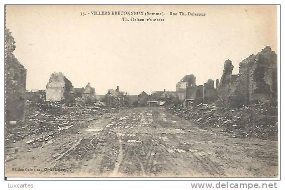 35. VILLERS BRETONNEUX. RUE TH. DELACOUR. - Villers Bretonneux