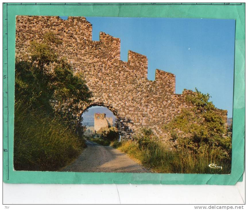 ROCHEMAURE LE DONJON FEODAL VU DE LA ROUTE DES REMPARTS - Rochemaure