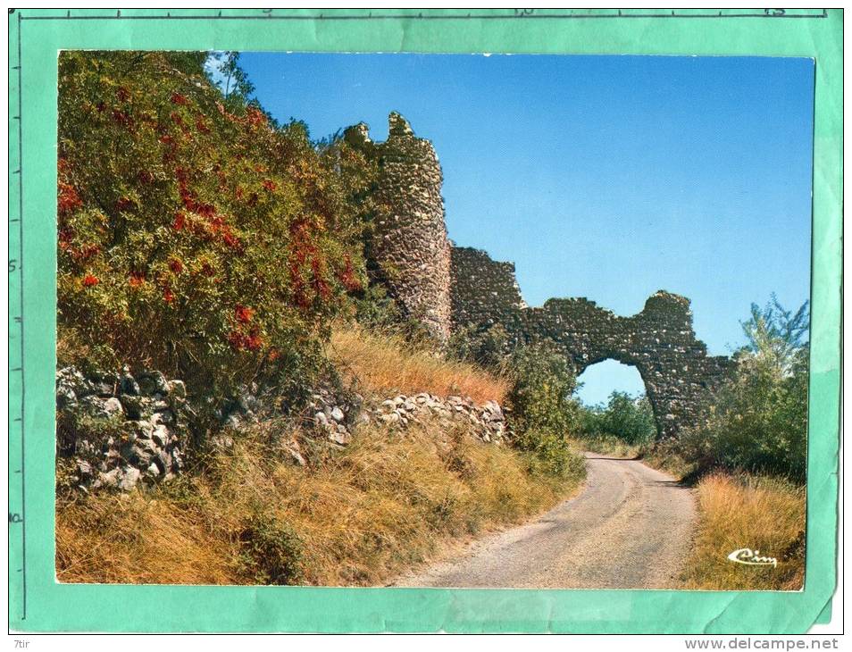 ROCHEMAURE RUINES DES REMPARTS DU CHATEAU FEODAL - Rochemaure