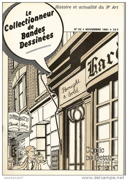 LE COLLECTIONNEUR DE BANDES DESSINEES  N° 29 -  1981 - Other Magazines