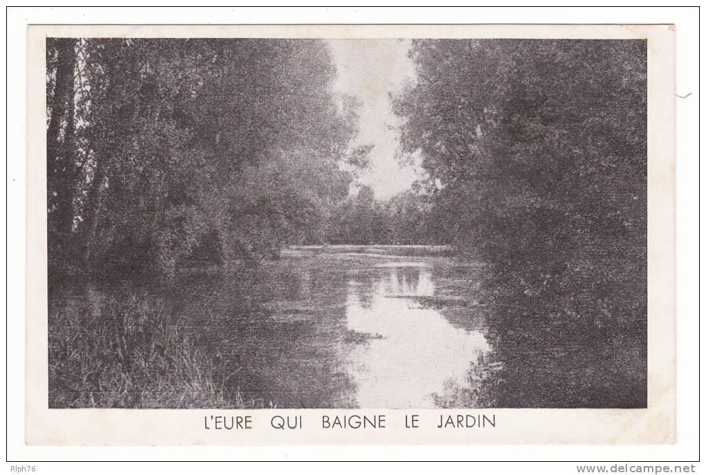 27 - IVRY LA BATAILLE  - HOTEL DU MOULIN - L EURE QUI BAIGNE LE JARDIN - VOYAGEE - Voir Scan - Le Neubourg