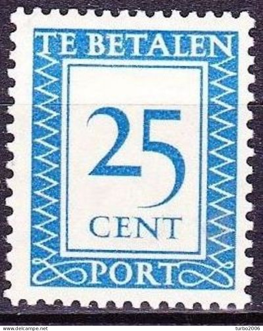 1947-1958 Strafportzegels 25 Cent NVPH 95 Ongestempeld - Postage Due