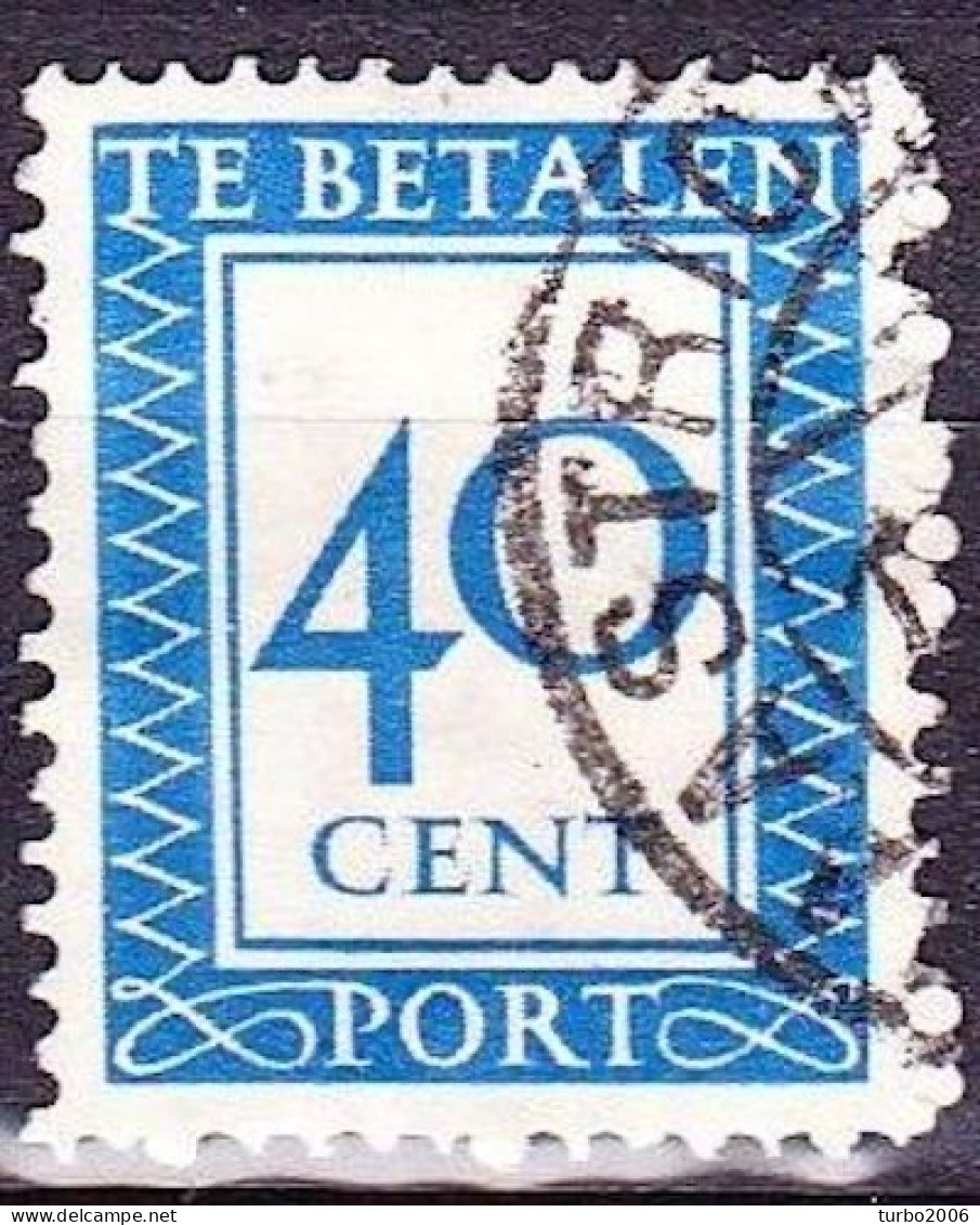 1947-1958 Strafportzegels 40 Cent Verticaal WM NVPH 99 A - Postage Due