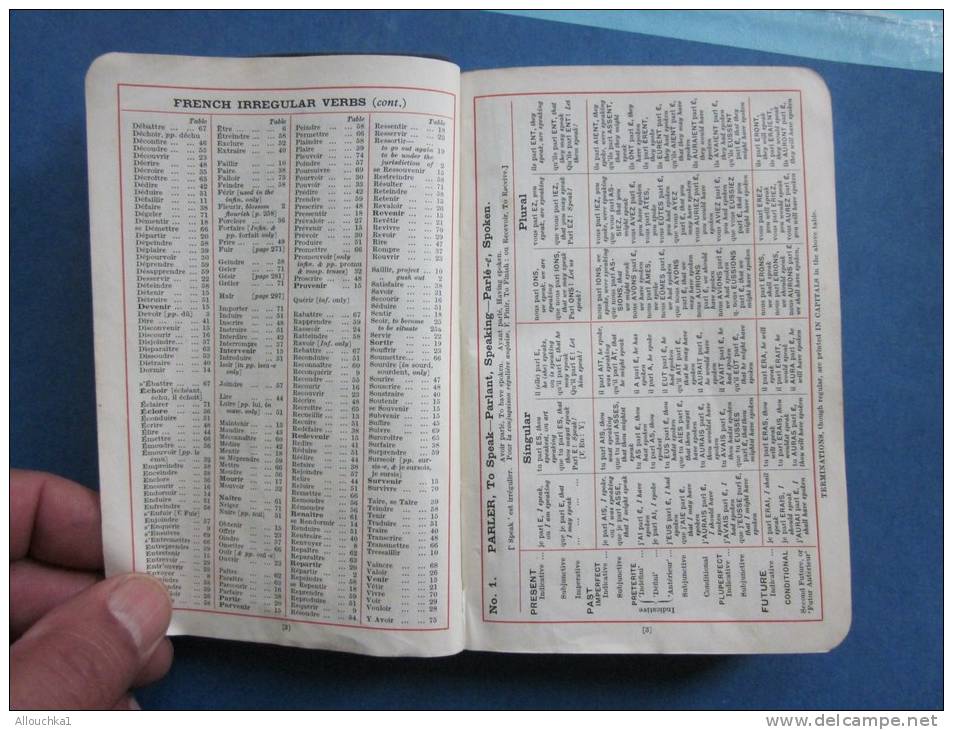 RARE MILITARIA:dictionnaire R"croix de Lorraine"R donné aux soldats alliés(anglaisfrançais)Bellow´s French dictionnary