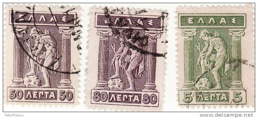 M 1912 Grecia - Mercurio - Oblitérés