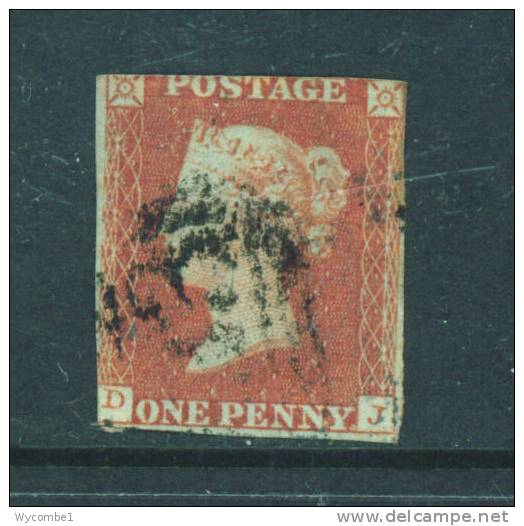 GREAT BRITAIN  -  1841  1d   Used  (faults As Scan) - Used Stamps