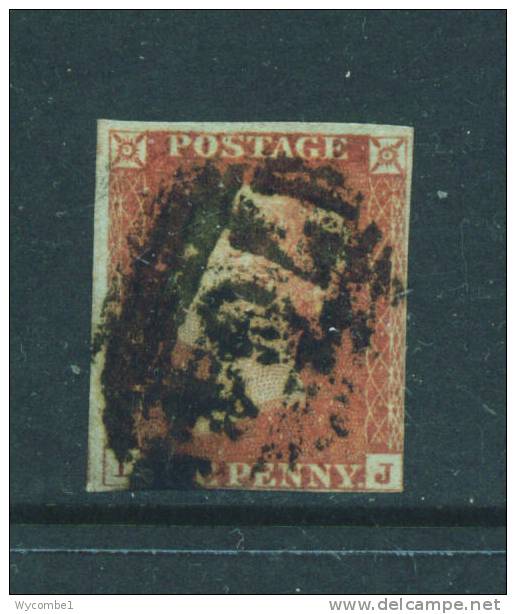 GREAT BRITAIN  -  1841  1d   Used  (faults As Scan) - Used Stamps