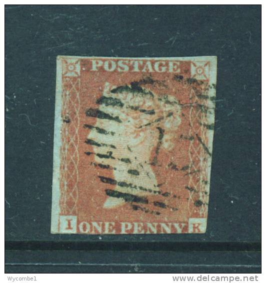 GREAT BRITAIN  -  1841  1d   Used  (faults As Scan) - Used Stamps