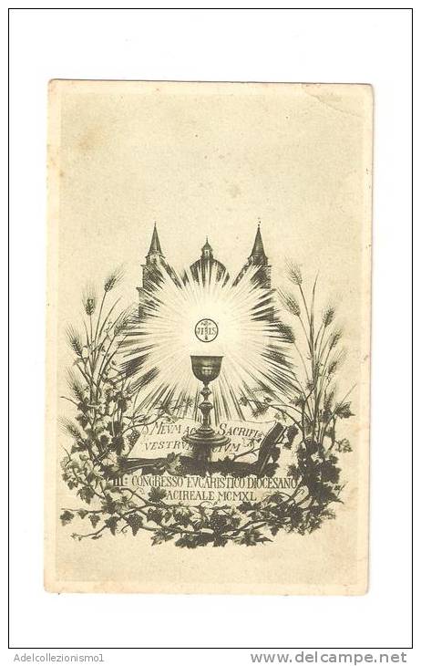 70027)cartolina Illustratoria Acireale - III° Congresso Eucaristico Diocesano - Acireale