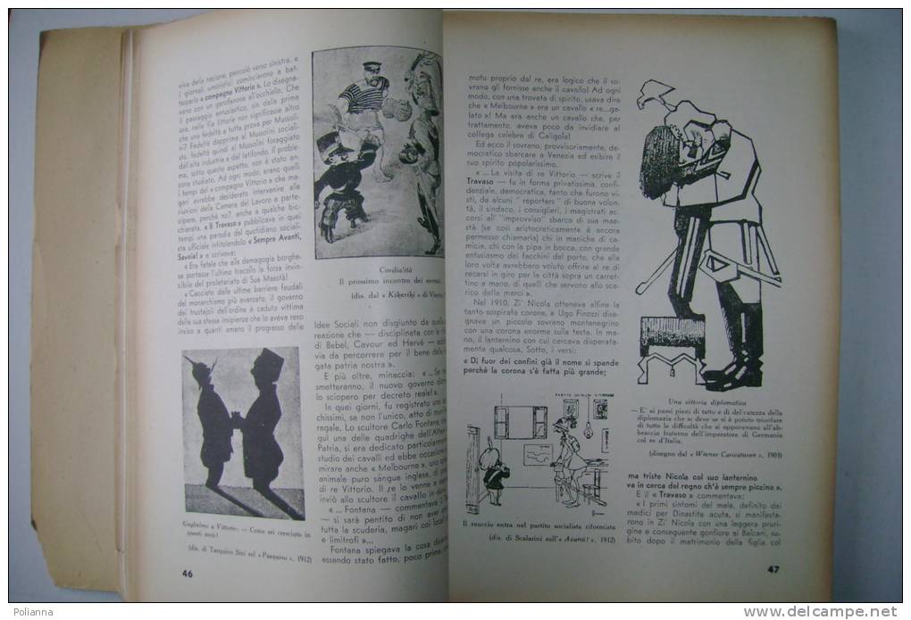 PEQ/12 GEC (Enrico Gianeri) IL PICCOLO RE Vittorio Emanuele Nella Caricatura Mondiale Fiorini I^ Ed.1946 - Antiguos