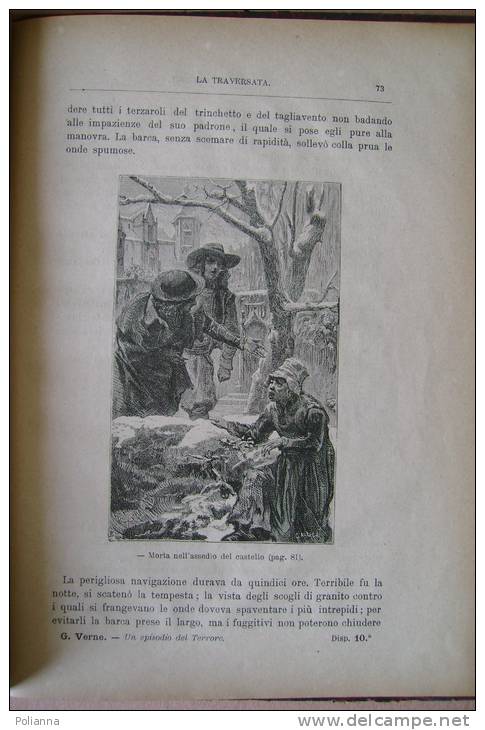 PEQ/16 Giulio Verne MARTINO PAZ UN EPISODIO DEL TERRORE Sonzogno Fine '800 - Old