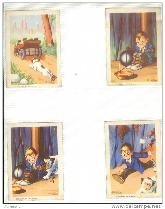 España--Chocolates Amatller--""Coleccion De 26 Cromos--El Detective Bobby"----Faltan 2-31-32 - Otros & Sin Clasificación