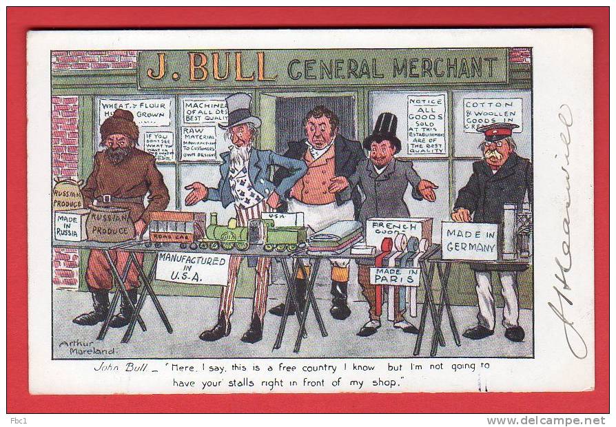 CPA: Illustrateur Arthur Moreland - (Angleterre) John Bull - Moreland, Arthur