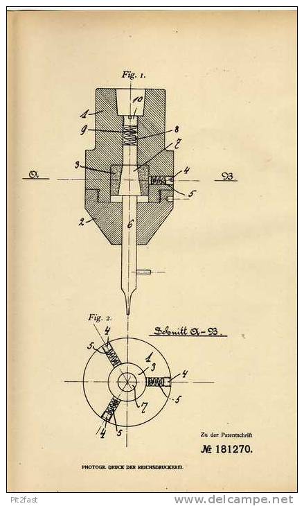 Original Patentschrift - F. Lövenich In Bockenheim , Frankfurt A.M., 1906 , Futter Für Drehmaschine , Bohrmaschine  !!! - Machines