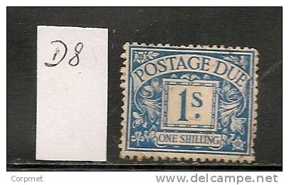 UK - POSTAGE DUE -  1914-22  SG # D8 -  USED - Tasse